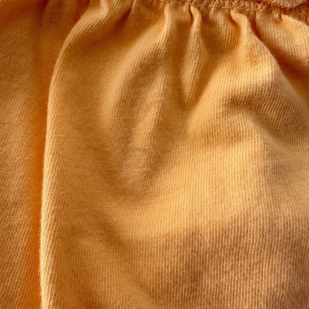 The Children’s Place Graphic Bodysuit Dress in Mango Orange Yellow Size 12 mos